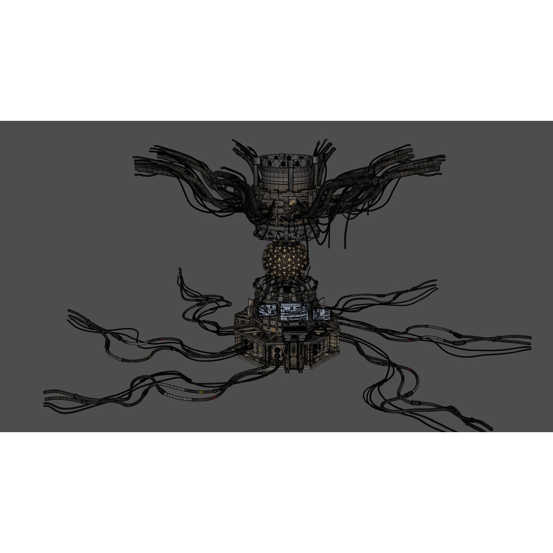 Nuclear Reactor 3D Model – Low Poly PBR Game Asset, FBX - View 10