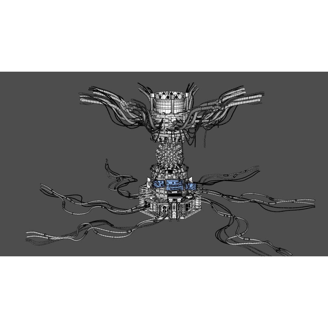 Nuclear Reactor 3D Model – Low Poly PBR Game Asset, FBX - View 12