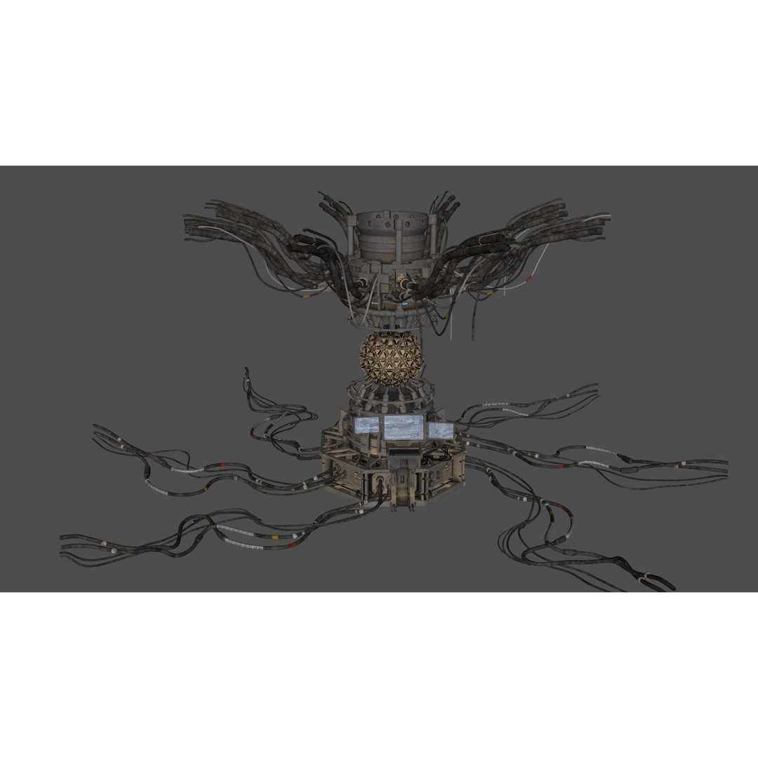 Nuclear Reactor 3D Model – Low Poly PBR Game Asset, FBX - View 13