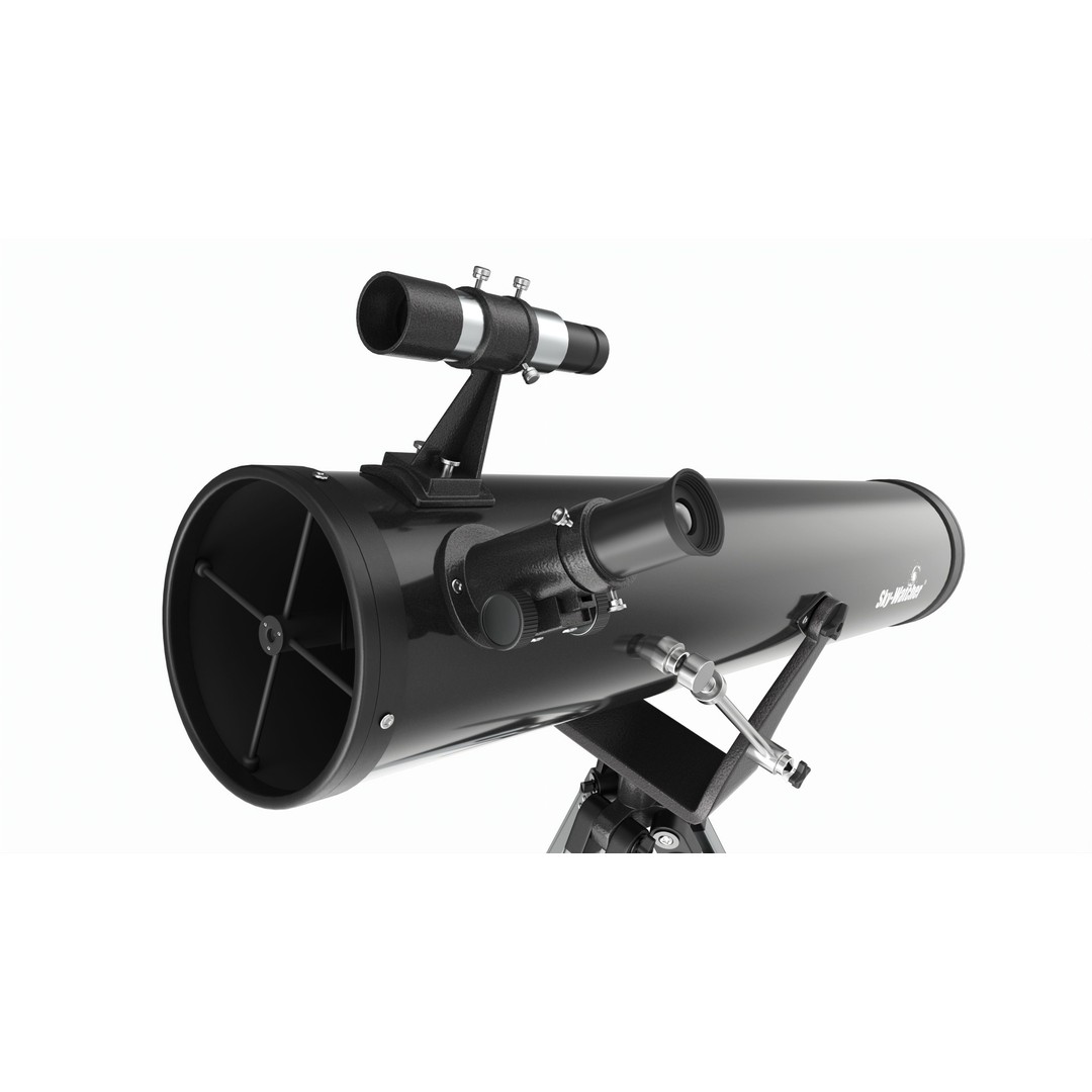 Newtonian Reflector Telescope 3D Model – PBR Game-Ready Asset, FBX, OBJ - View 4