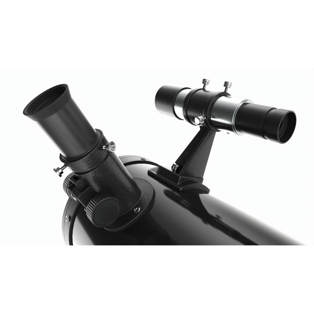 Newtonian Reflector Telescope 3D Model – PBR Game-Ready Asset, FBX, OBJ - View 5