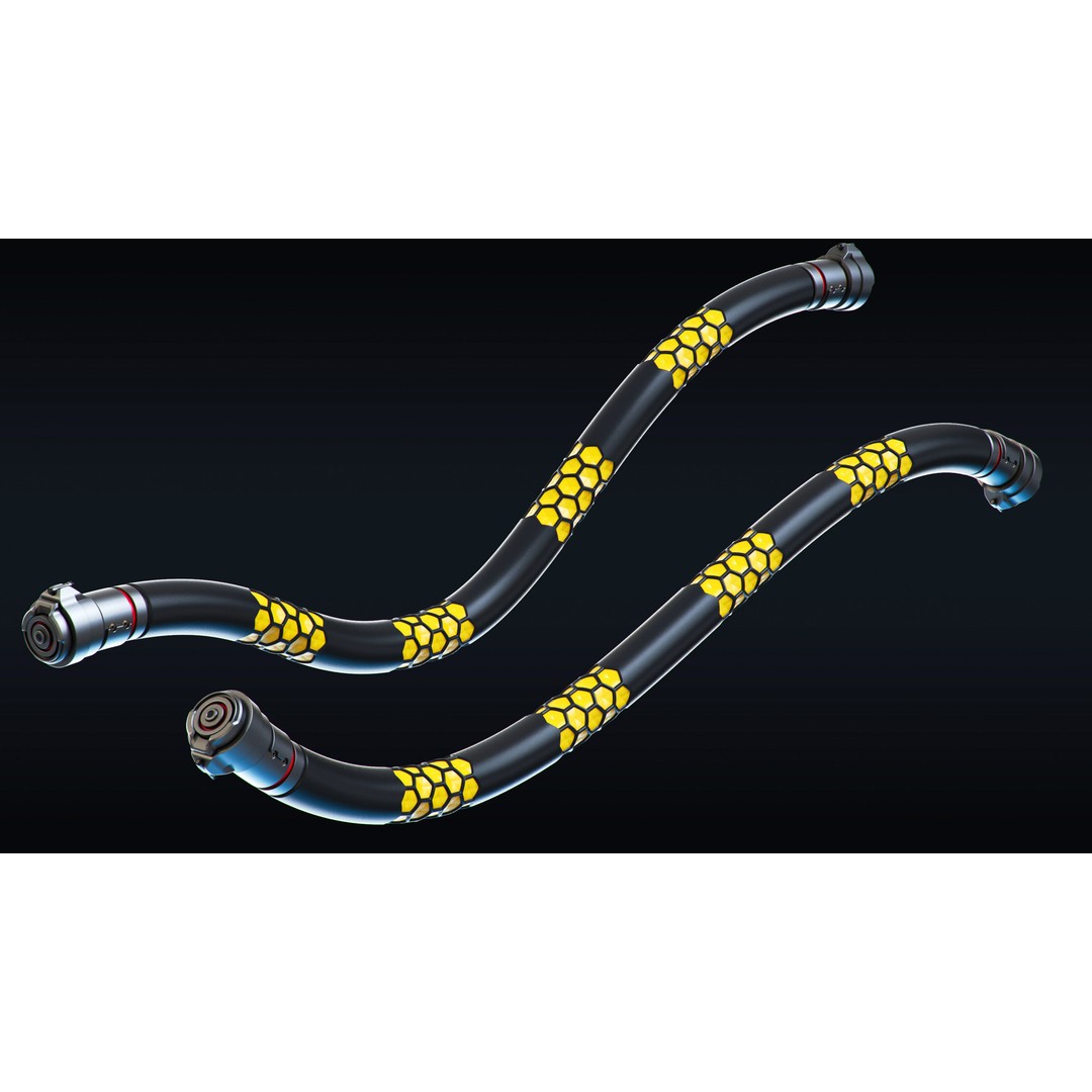 Cables and Wires 3D Model – Quad Mesh Topology, OBJ Format - View 5