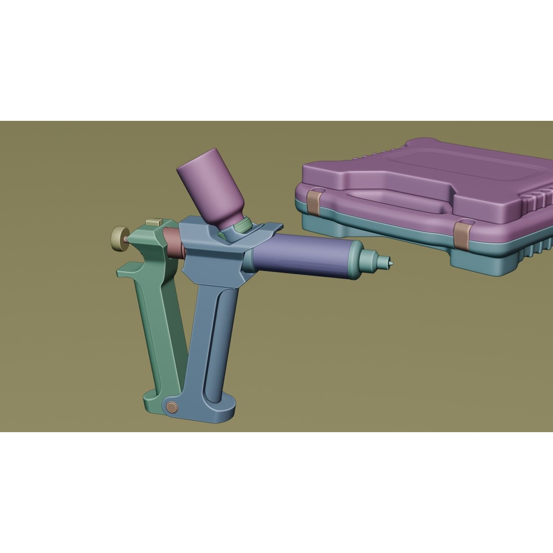 Serum Injection Kit 3D Model – Low Poly Medical Asset, PBR Textures - View 12