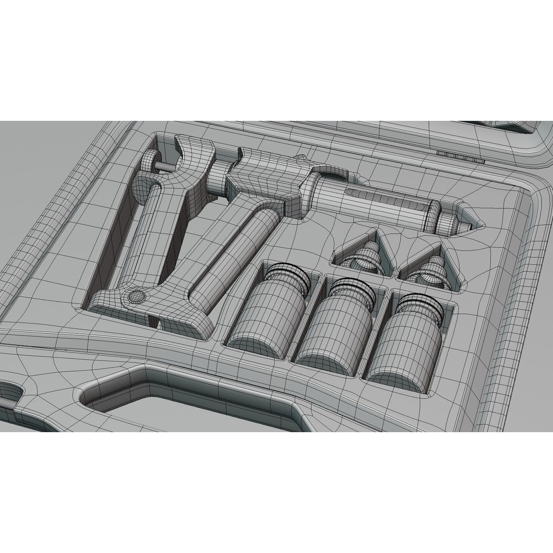 Serum Injection Kit 3D Model – Low Poly Medical Asset, PBR Textures - View 15