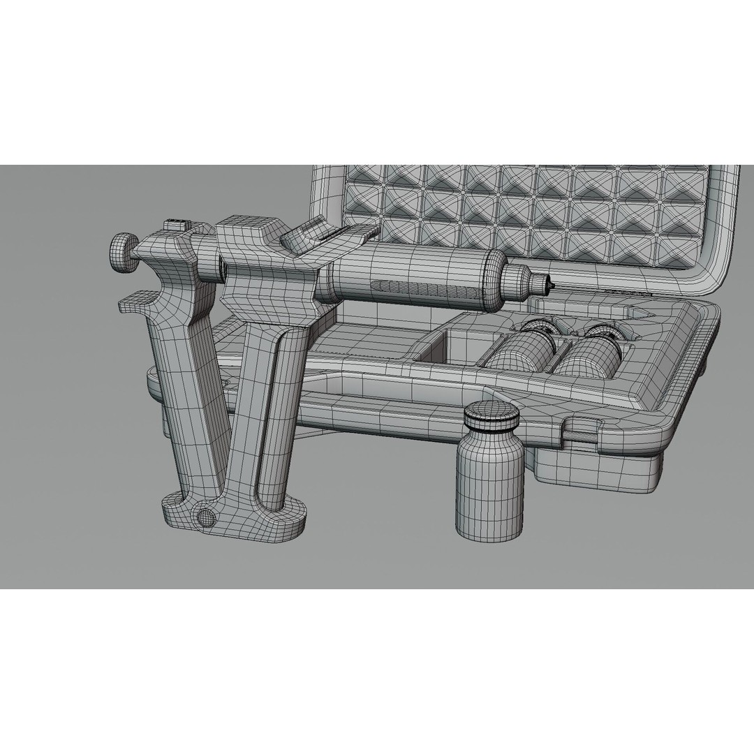 Serum Injection Kit 3D Model – Low Poly Medical Asset, PBR Textures - View 17