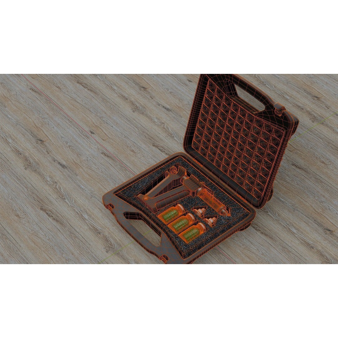 Serum Injection Kit 3D Model – Low Poly Medical Asset, PBR Textures - View 20