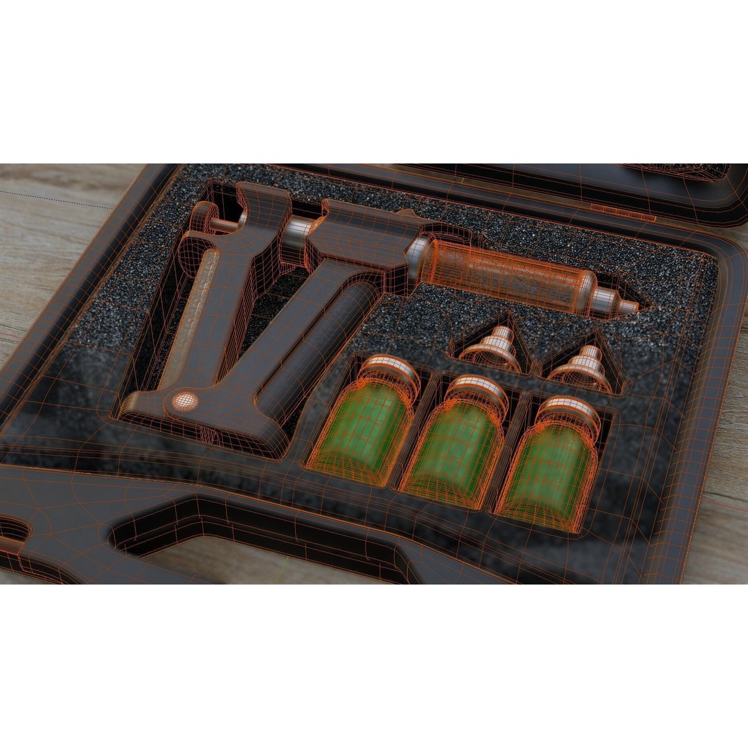 Serum Injection Kit 3D Model – Low Poly Medical Asset, PBR Textures - View 21