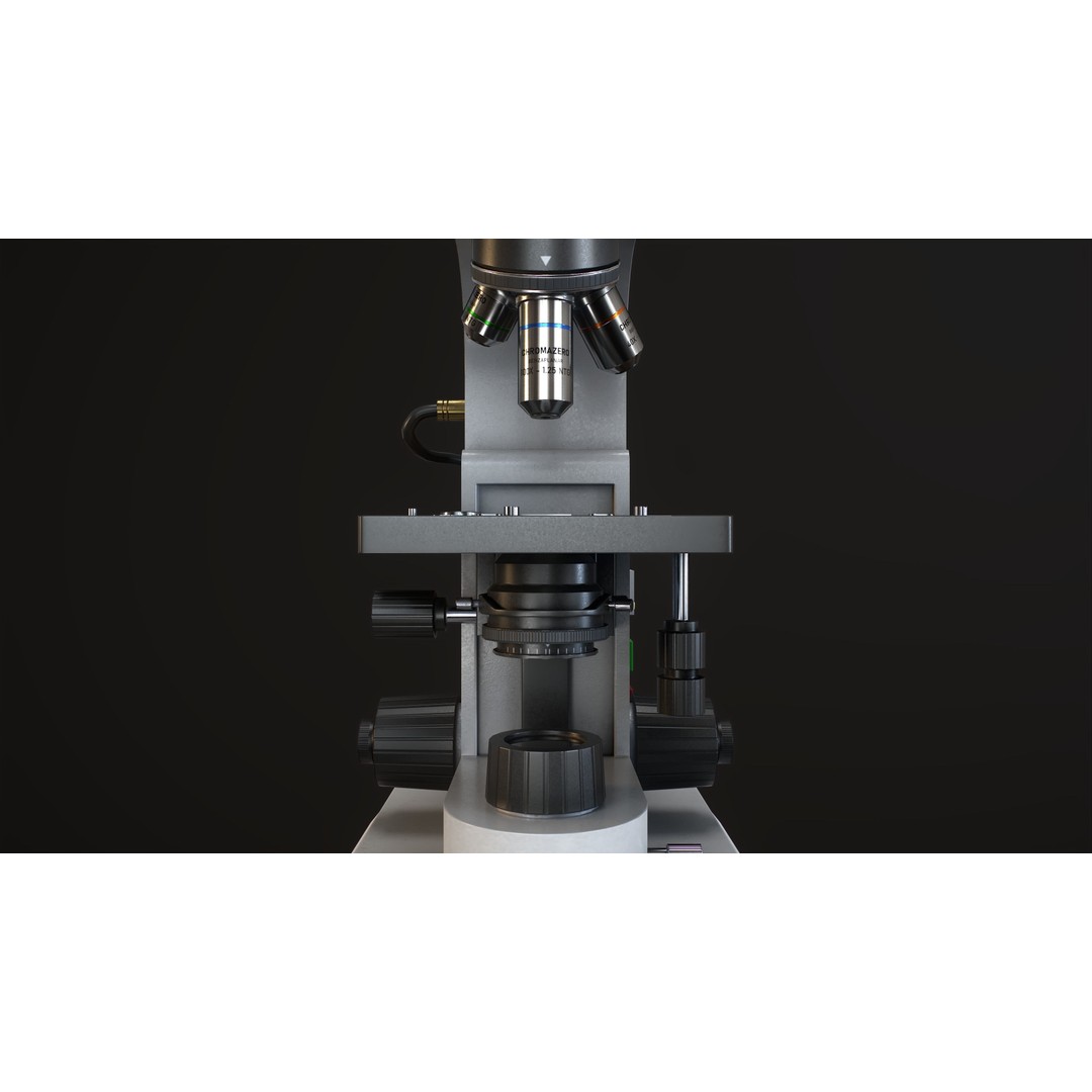 RoschVault Microscope 3D Model – Low Poly Game Ready Asset, FBX - View 11