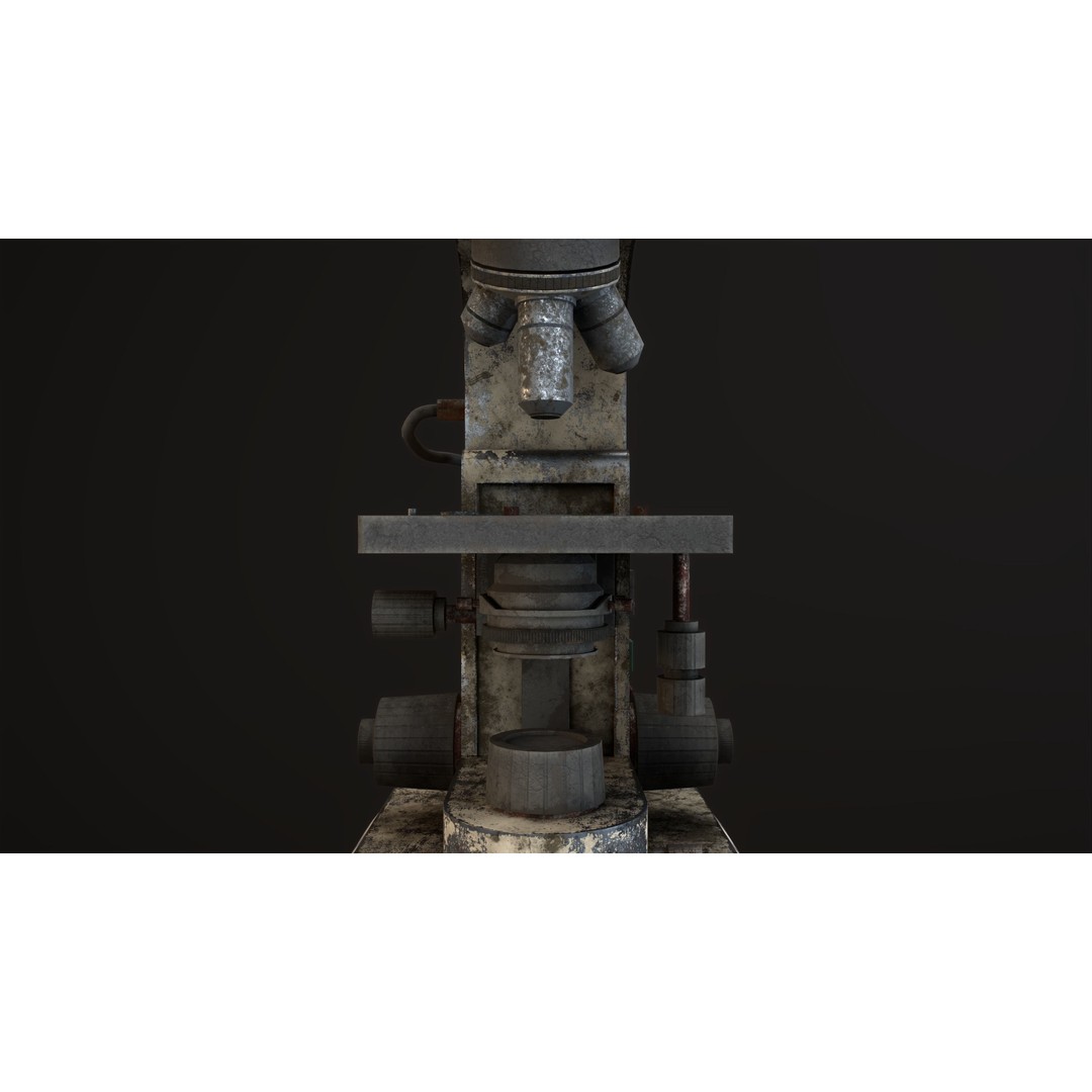 RoschVault Microscope 3D Model – Low Poly Game Ready Asset, FBX - View 12