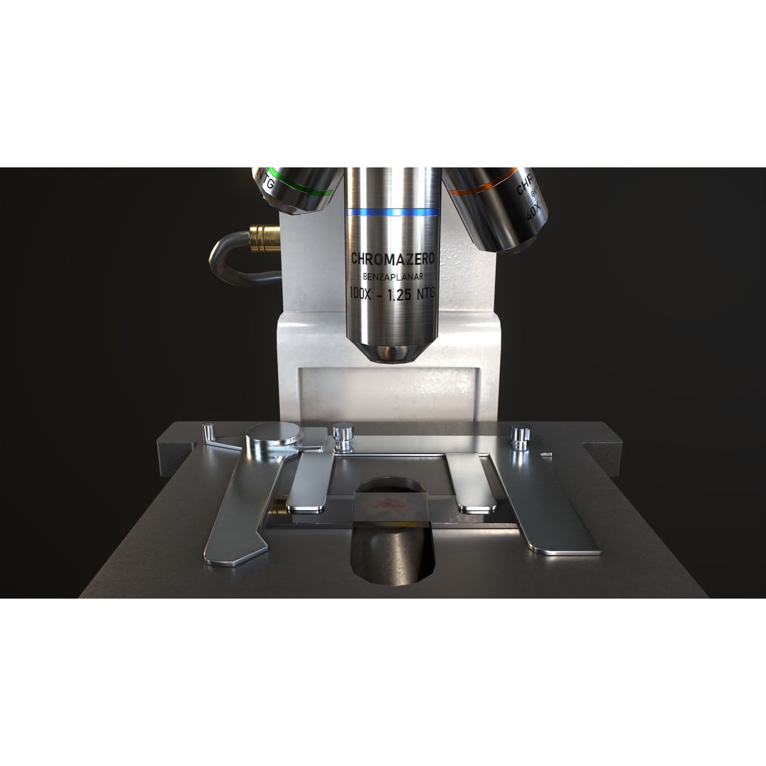 RoschVault Microscope 3D Model – Low Poly Game Ready Asset, FBX - View 13