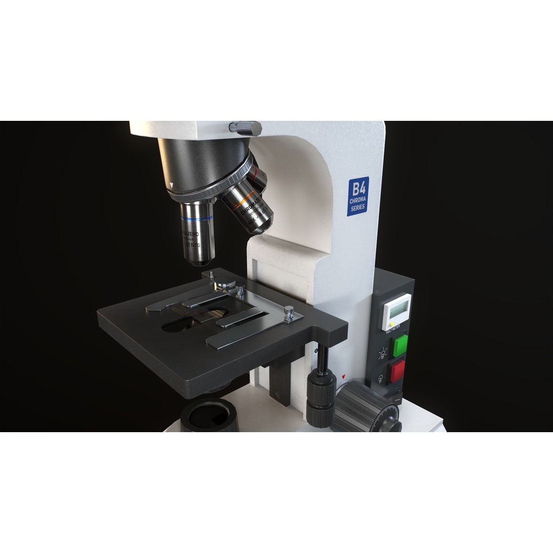 RoschVault Microscope 3D Model – Low Poly Game Ready Asset, FBX - View 9
