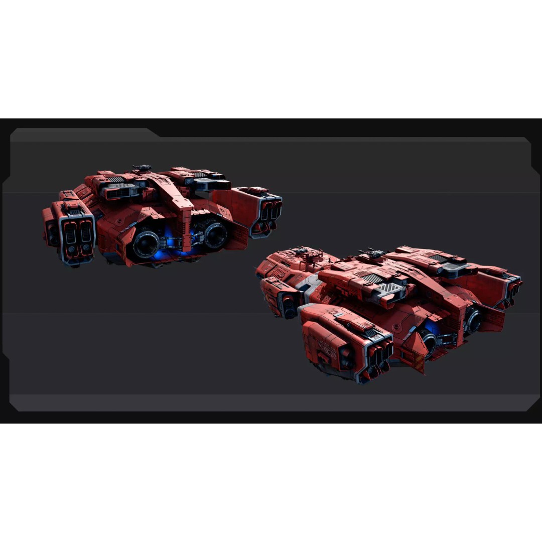 KAIZEN Starship Cruiser 3D Model – Low Poly PBR Spaceship, FBX - View 14