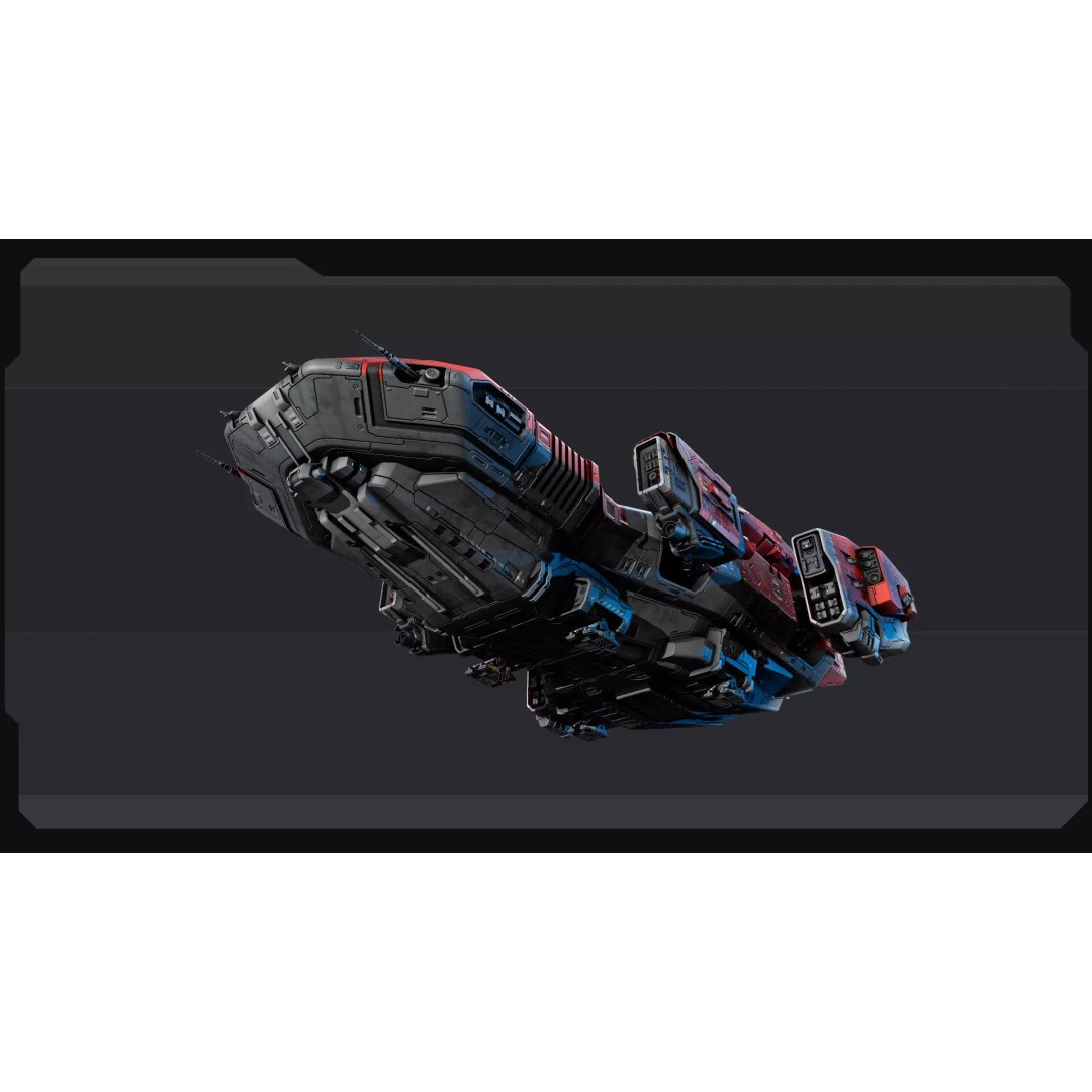 KAIZEN Starship Cruiser 3D Model – Low Poly PBR Spaceship, FBX - View 15