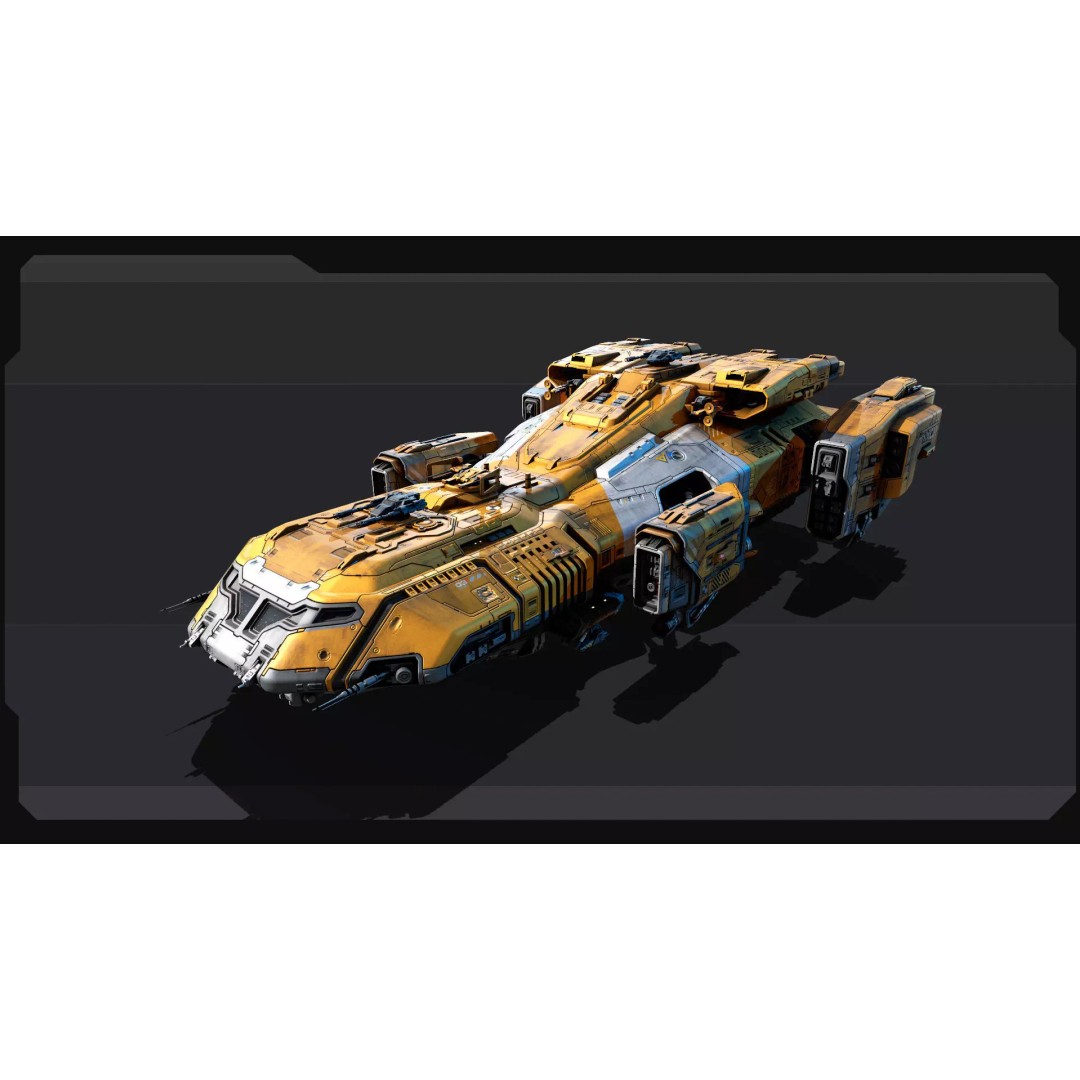 KAIZEN Starship Cruiser 3D Model – Low Poly PBR Spaceship, FBX - View 6