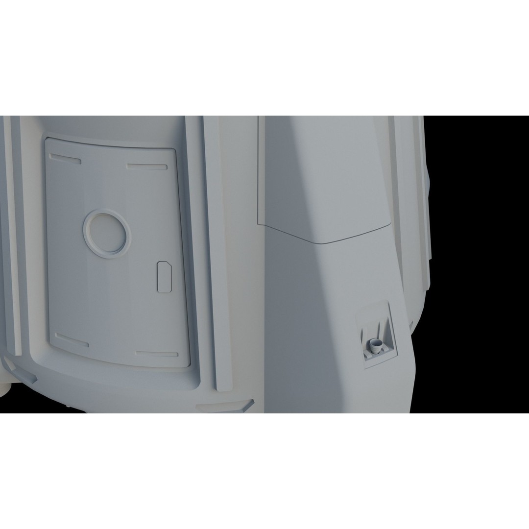 Escape Pod 3D Model – Sci-Fi Landing Module, FBX & OBJ Formats - View 10
