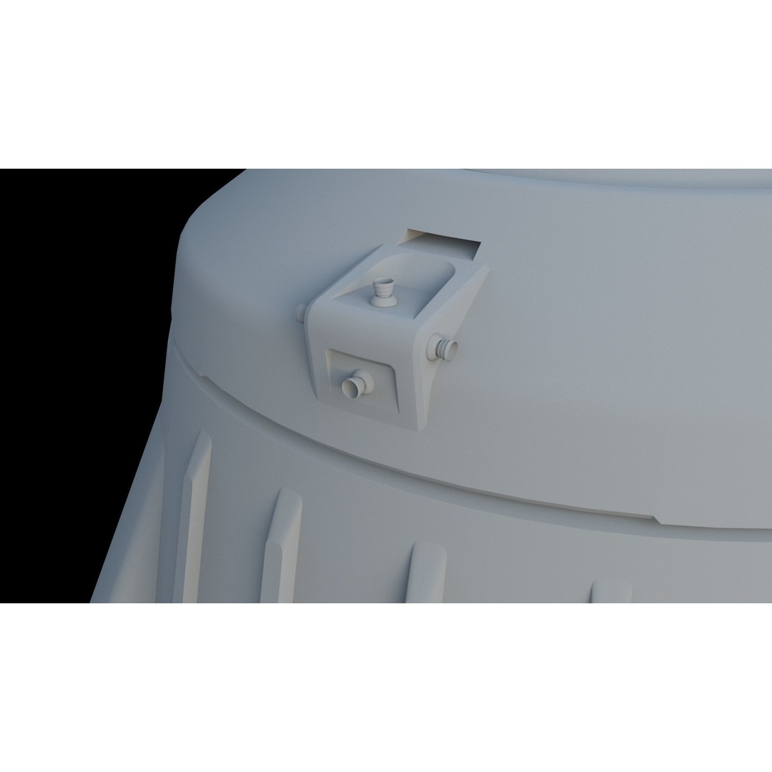 Escape Pod 3D Model – Sci-Fi Landing Module, FBX & OBJ Formats - View 11