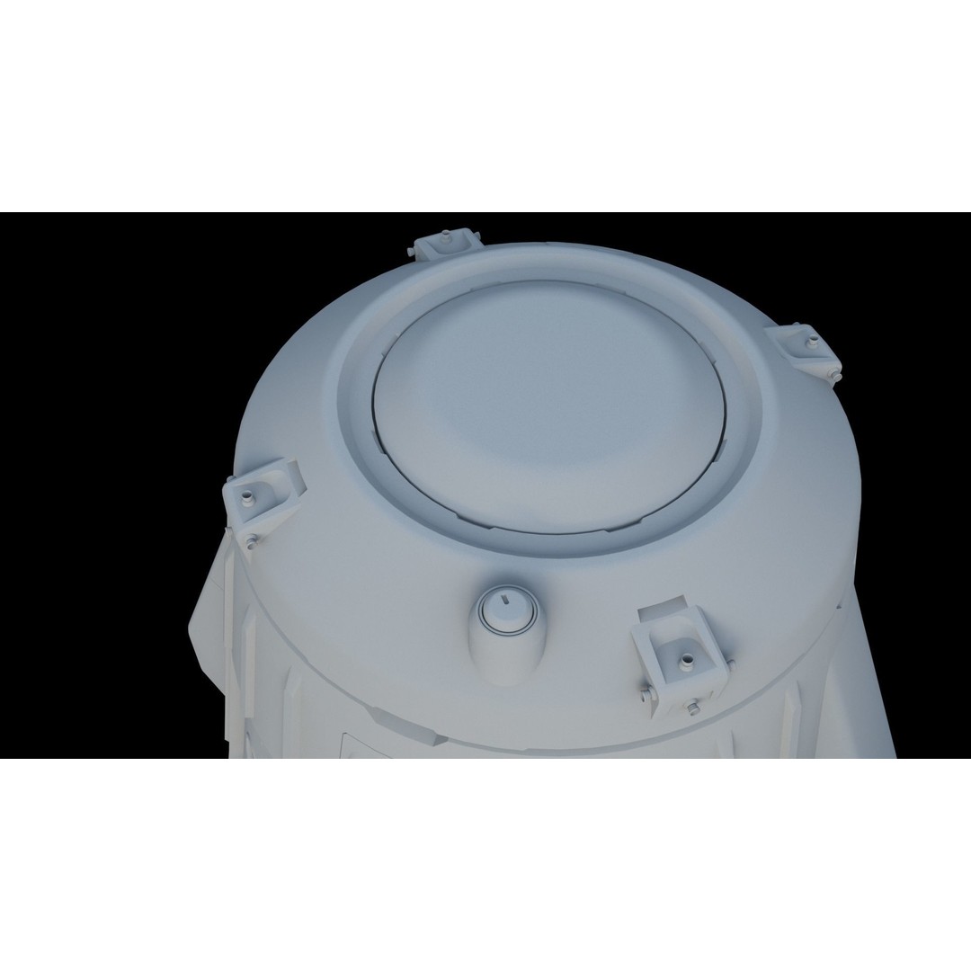Escape Pod 3D Model – Sci-Fi Landing Module, FBX & OBJ Formats - View 12