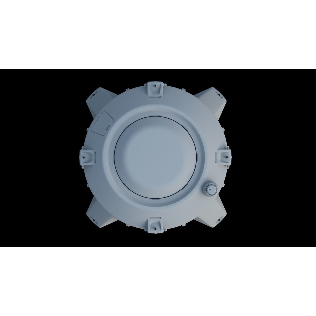 Escape Pod 3D Model – Sci-Fi Landing Module, FBX & OBJ Formats - View 5