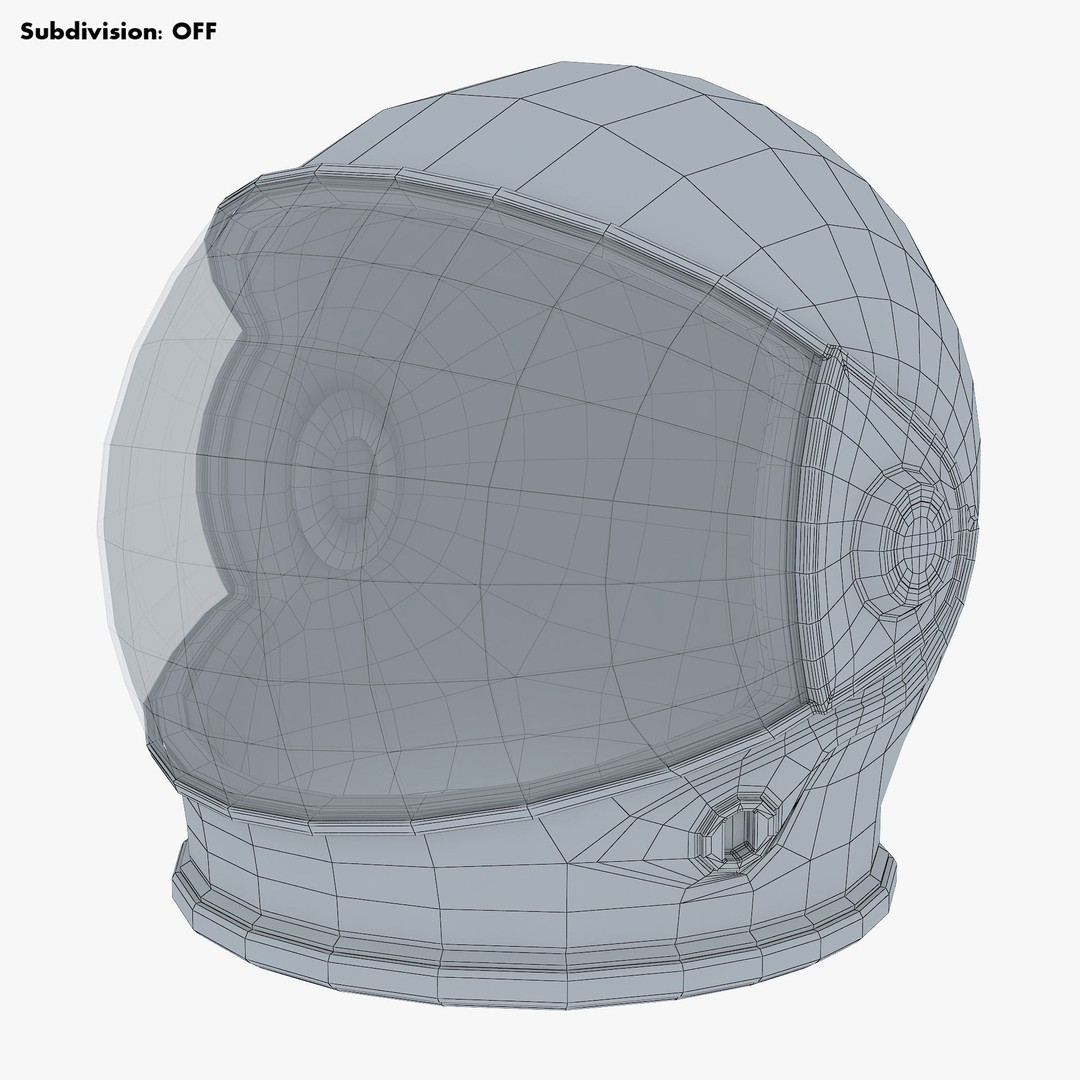 Astronaut Helmet M 2 3D Model – High-Poly PBR Space Asset, FBX, OBJ - View 12