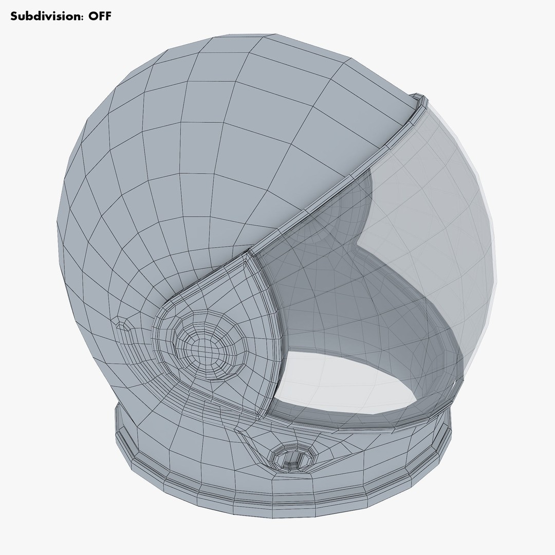 Astronaut Helmet M 2 3D Model – High-Poly PBR Space Asset, FBX, OBJ - View 16