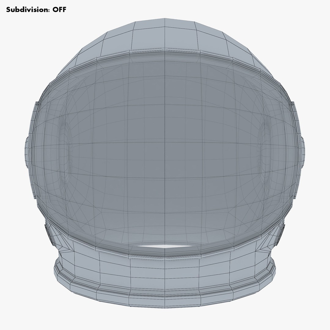 Astronaut Helmet M 2 3D Model – High-Poly PBR Space Asset, FBX, OBJ - View 18