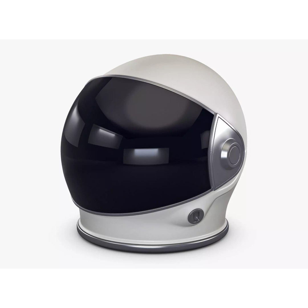 Astronaut Helmet M 2 3D Model – High-Poly PBR Space Asset, FBX, OBJ - View 2