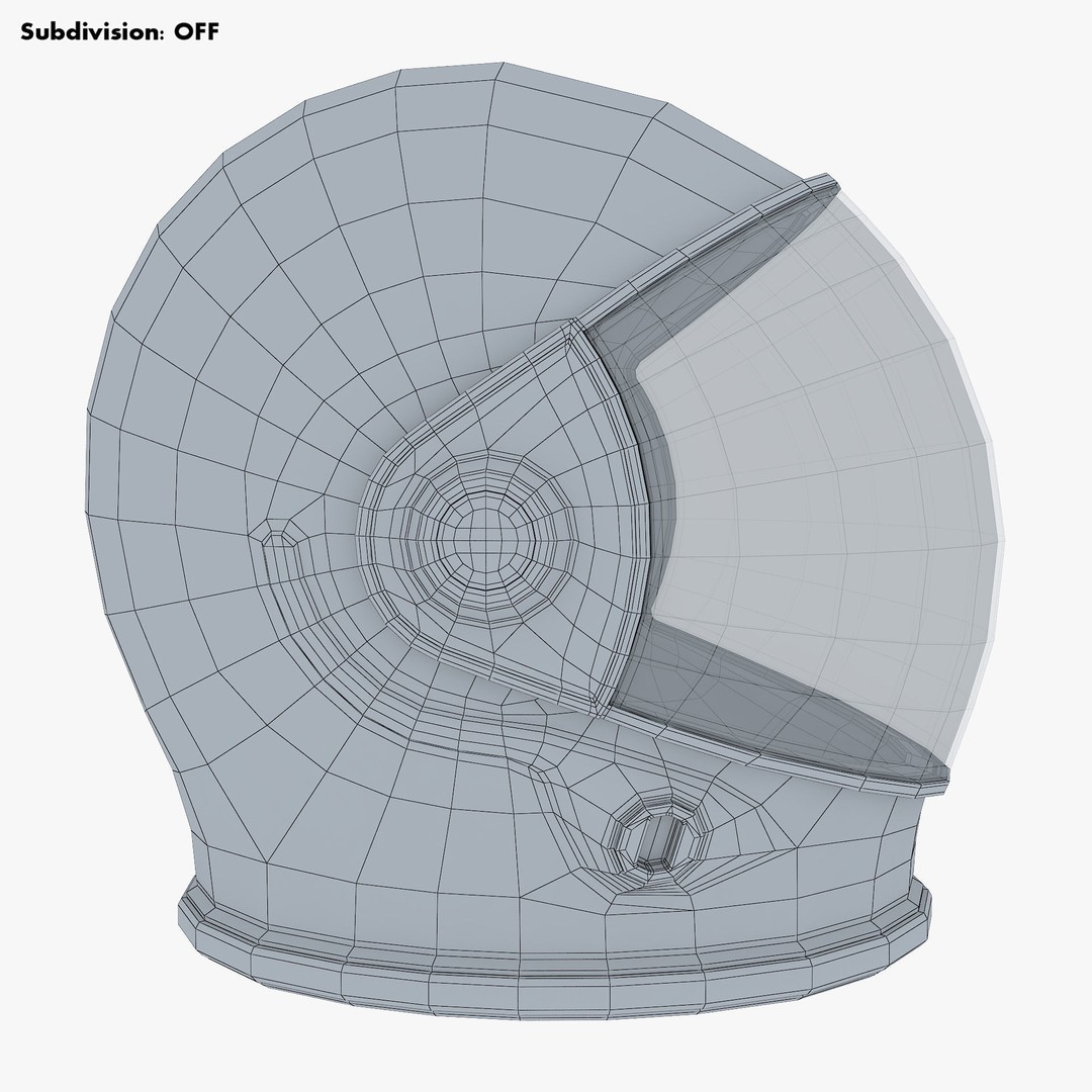 Astronaut Helmet M 2 3D Model – High-Poly PBR Space Asset, FBX, OBJ - View 20