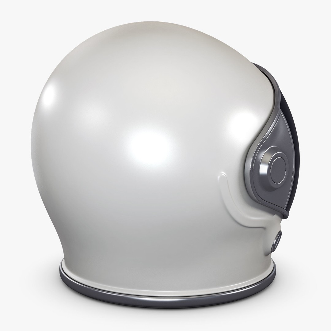 Astronaut Helmet M 2 3D Model – High-Poly PBR Space Asset, FBX, OBJ - View 3