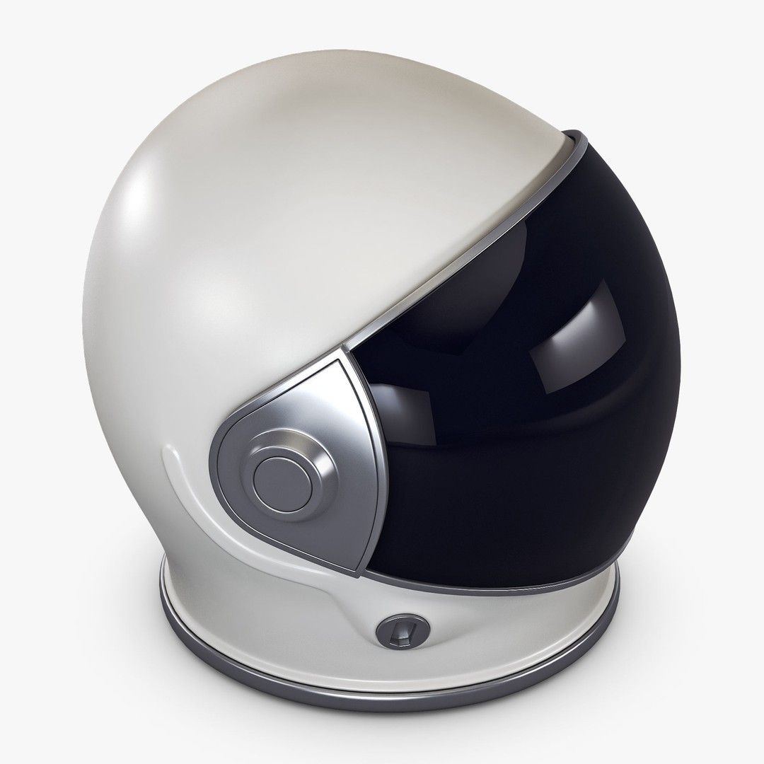 Astronaut Helmet M 2 3D Model – High-Poly PBR Space Asset, FBX, OBJ - View 4