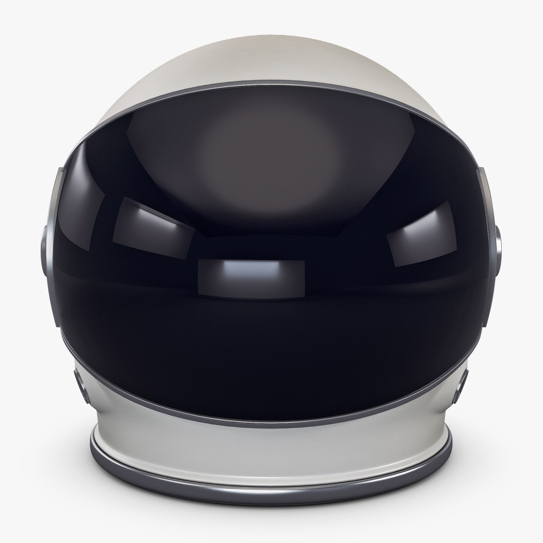 Astronaut Helmet M 2 3D Model – High-Poly PBR Space Asset, FBX, OBJ - View 5