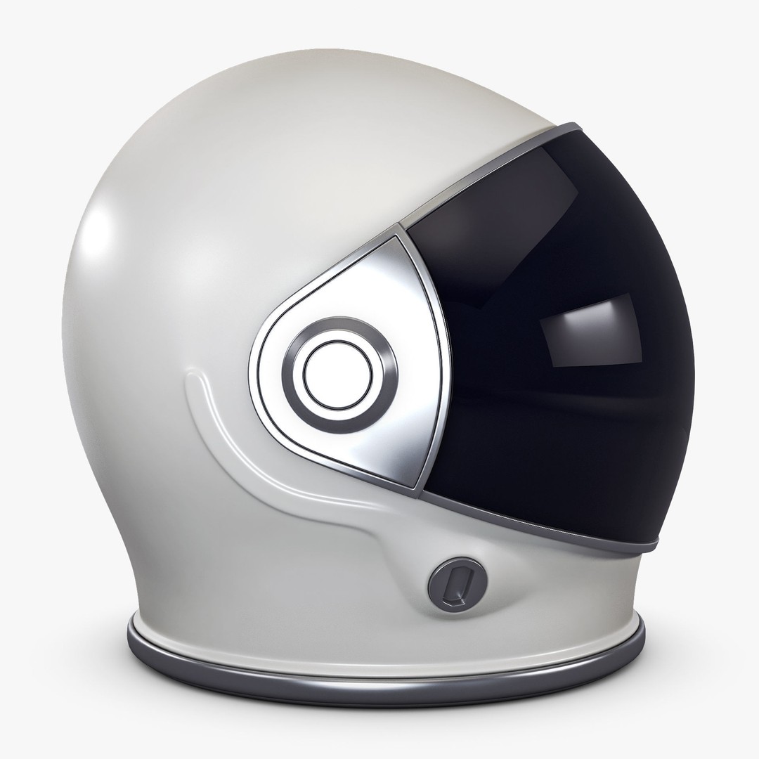 Astronaut Helmet M 2 3D Model – High-Poly PBR Space Asset, FBX, OBJ - View 6