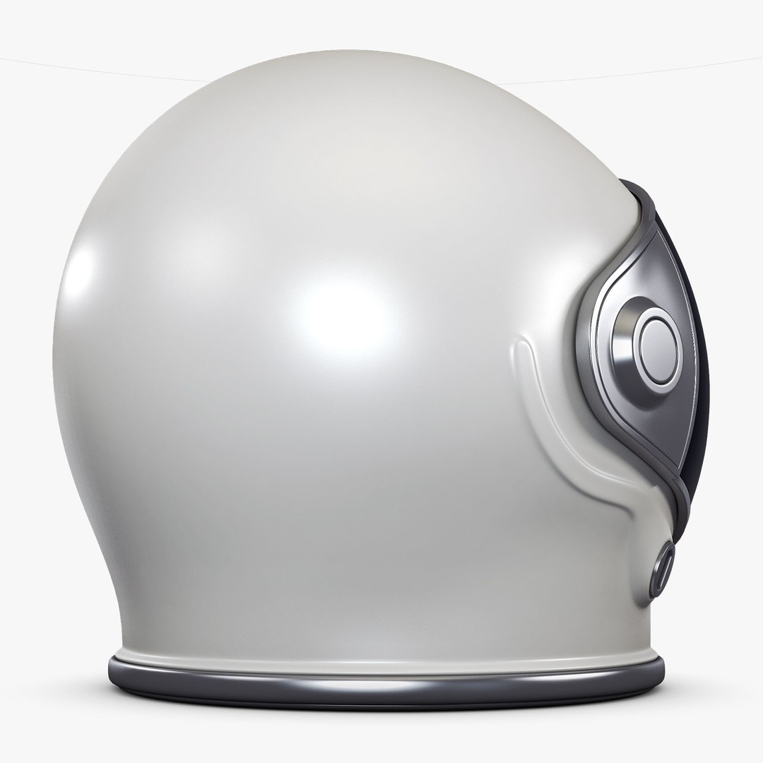 Astronaut Helmet M 2 3D Model – High-Poly PBR Space Asset, FBX, OBJ - View 8