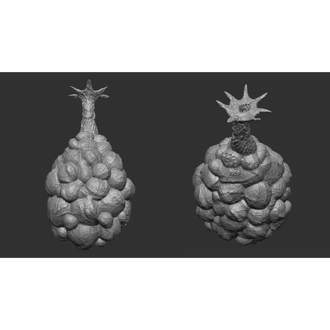 Alien Egg 3D Model – Low Poly Creature Asset, FBX & Blender - View 10