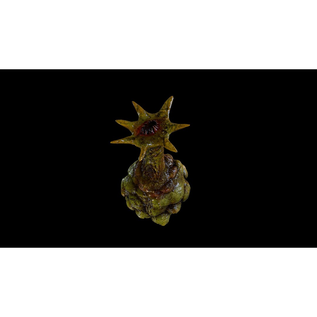 Alien Egg 3D Model – Low Poly Creature Asset, FBX & Blender - View 8