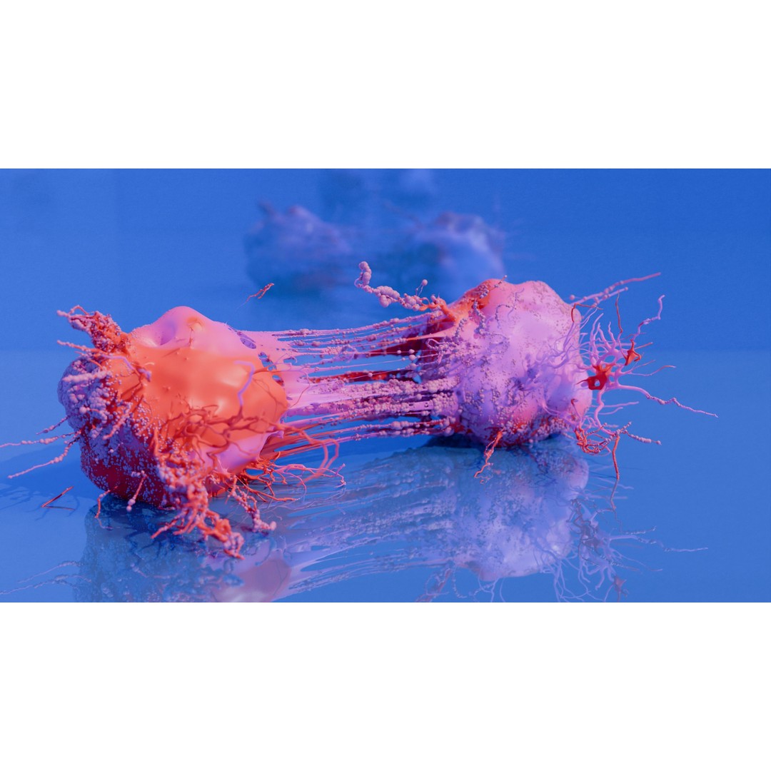 Cancer Cells 3D Model – High-Resolution Animated Infographic, FBX, OBJ - View 8