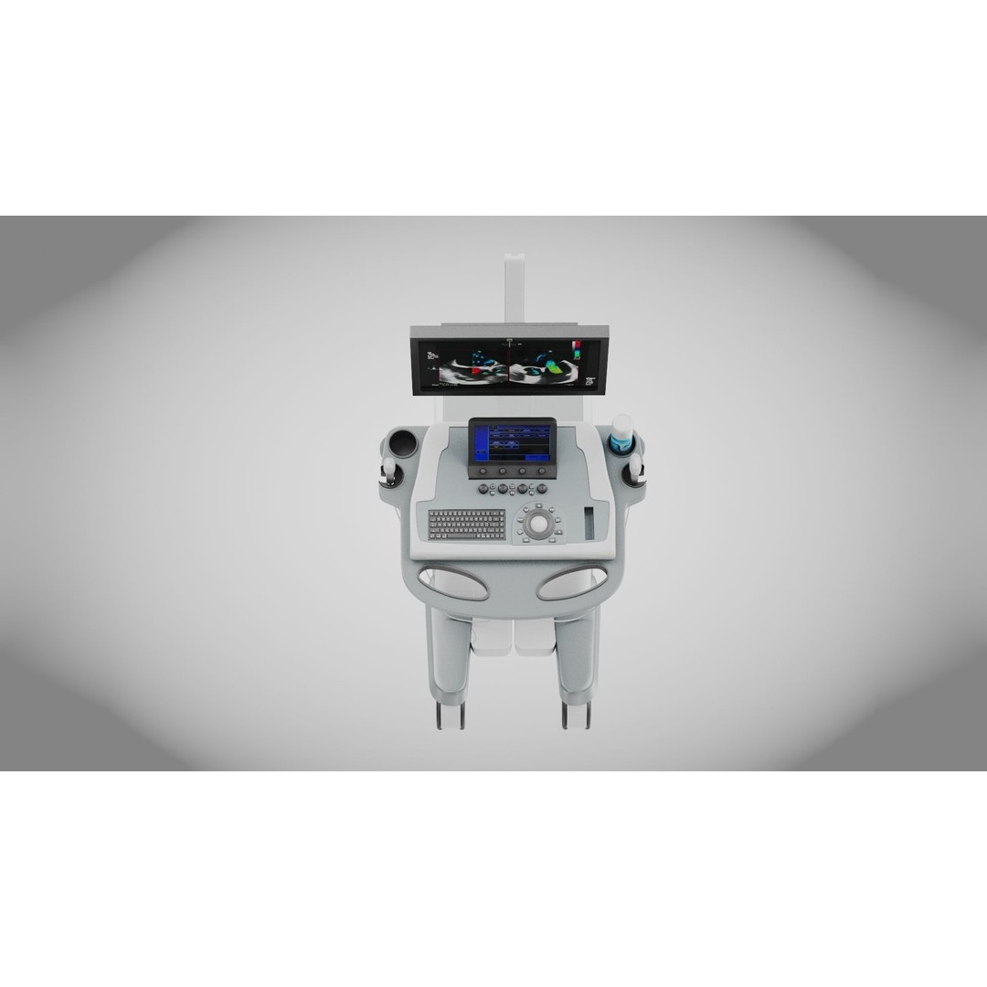 Sonography Scanner 3D Model – High Poly Medical Equipment, FBX - View 10