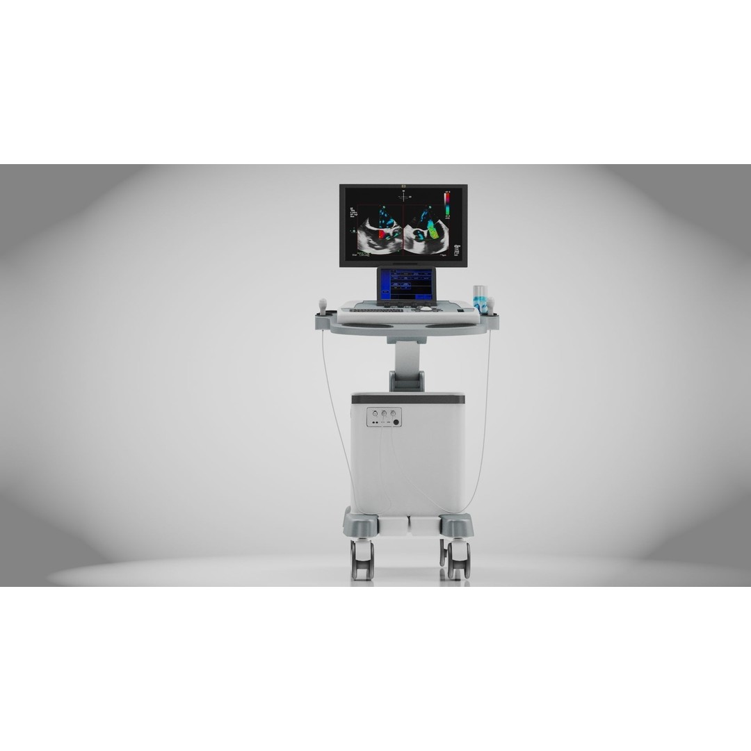 Sonography Scanner 3D Model – High Poly Medical Equipment, FBX - View 11