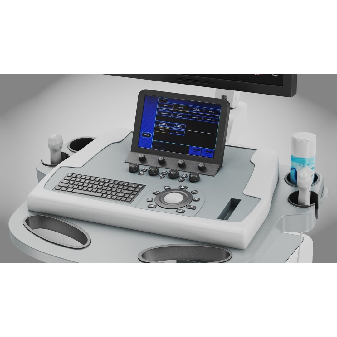 Sonography Scanner 3D Model – High Poly Medical Equipment, FBX - View 12
