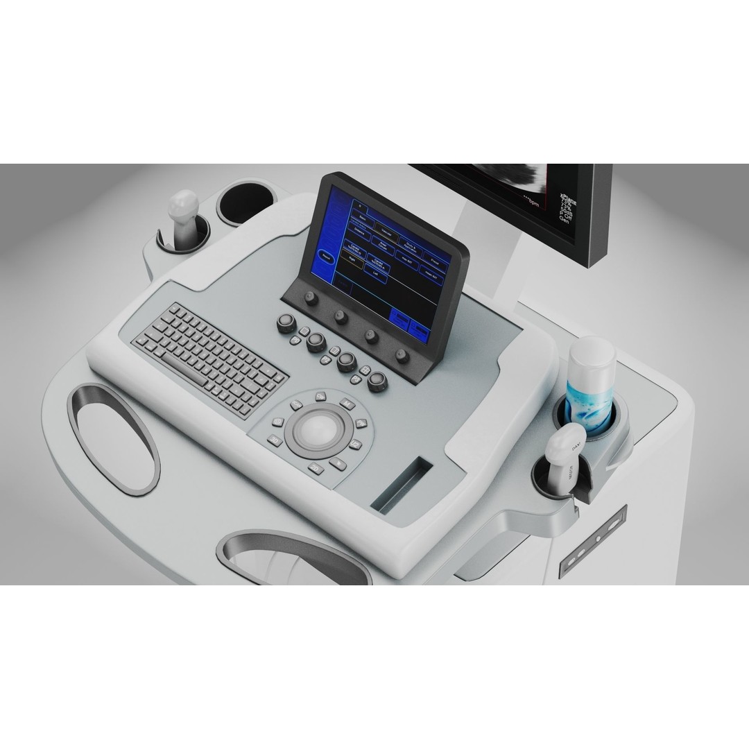 Sonography Scanner 3D Model – High Poly Medical Equipment, FBX - View 5