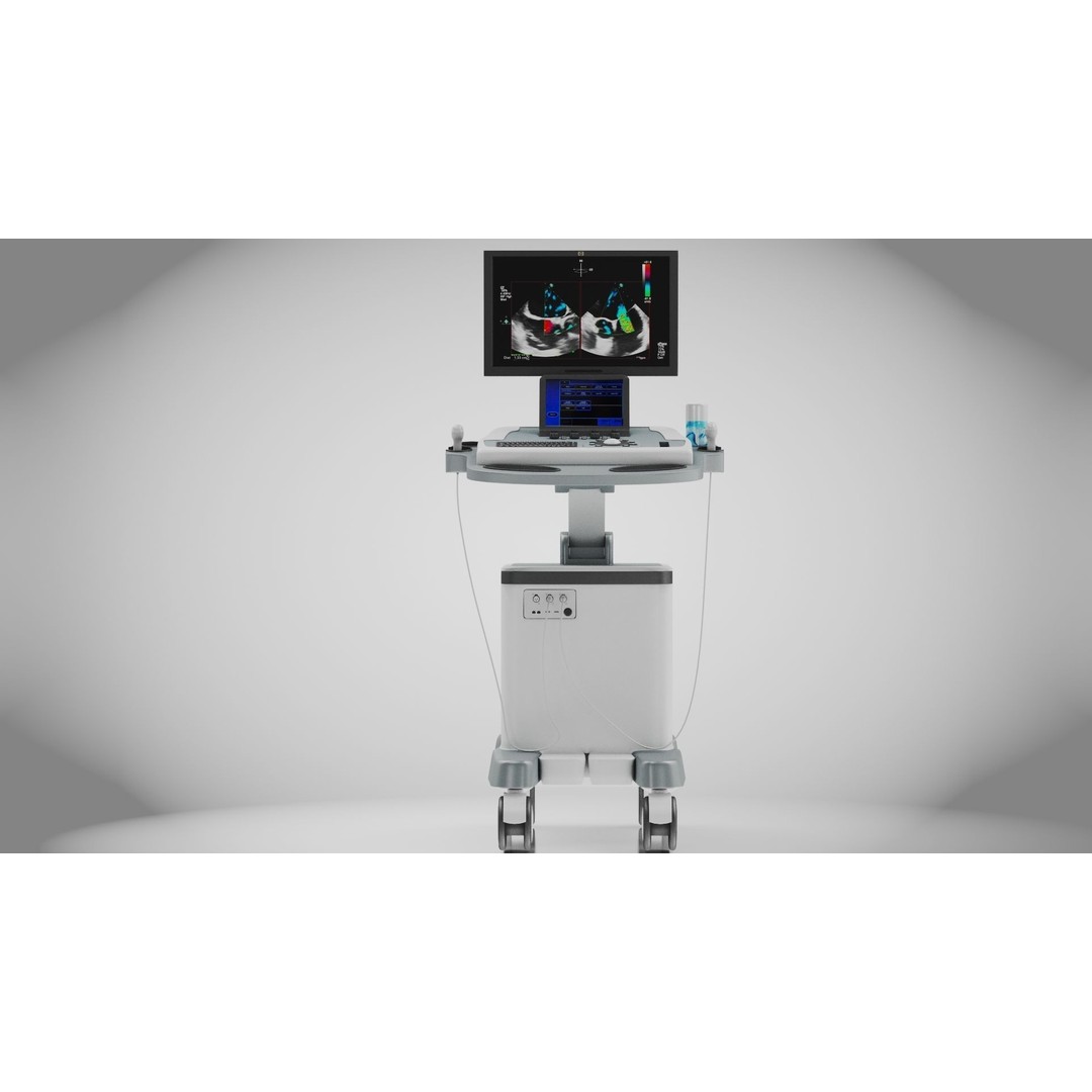 Sonography Scanner 3D Model – High Poly Medical Equipment, FBX - View 7
