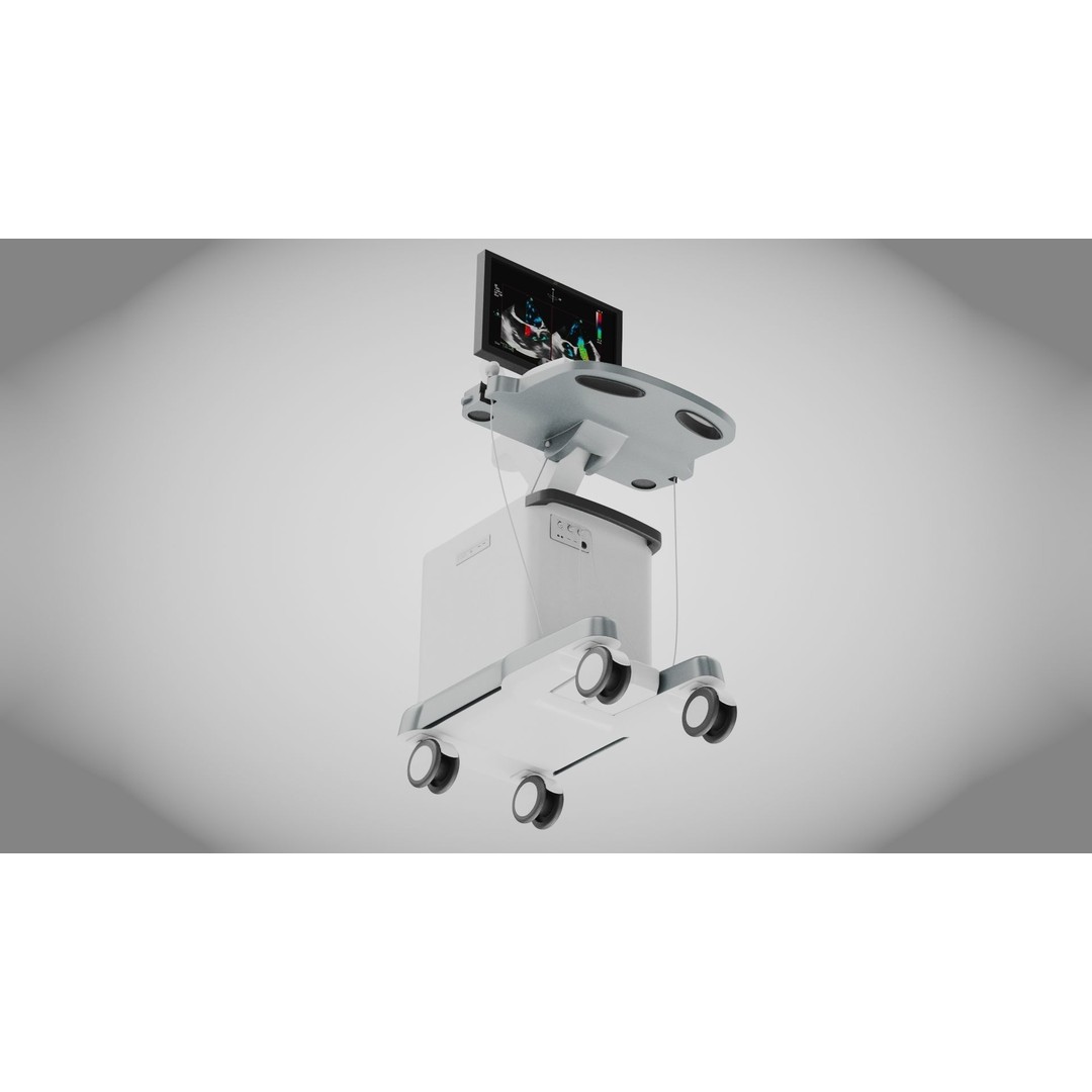 Sonography Scanner 3D Model – High Poly Medical Equipment, FBX - View 8