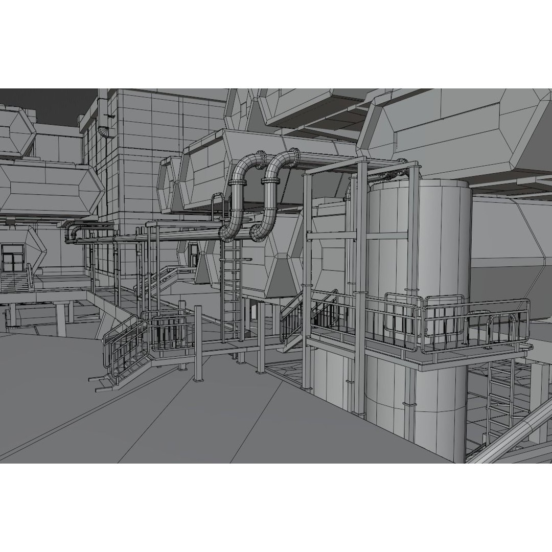 Laboratory 3D Model – Low Poly Architectural Interior with PBR Textures
