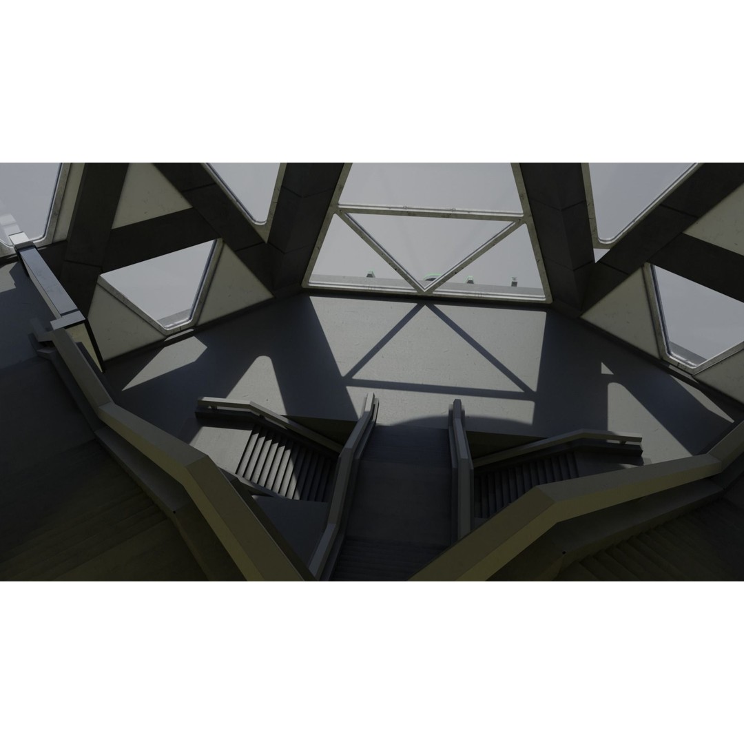 Laboratory 3D Model – Low Poly Architectural Interior with PBR Textures - View 13