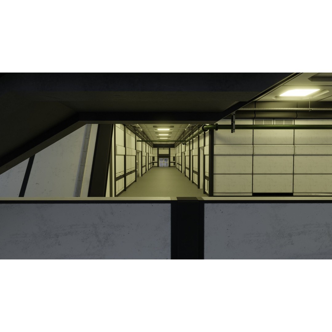Laboratory 3D Model – Low Poly Architectural Interior with PBR Textures - View 14