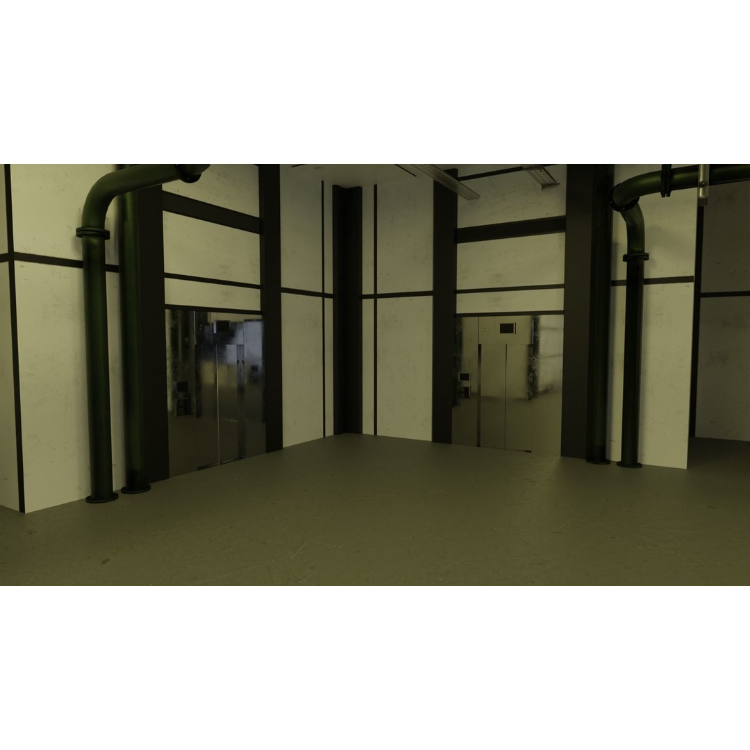 Laboratory 3D Model – Low Poly Architectural Interior with PBR Textures - View 15