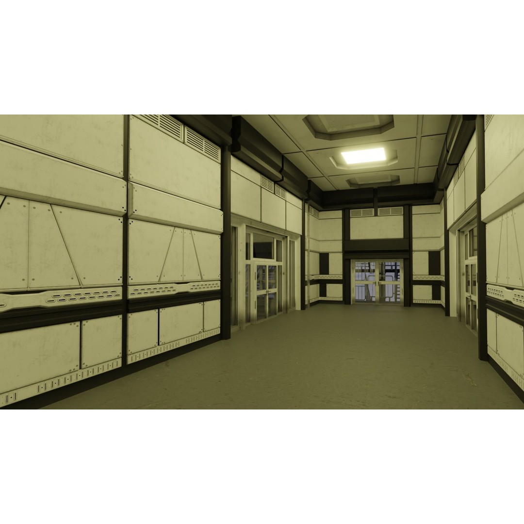Laboratory 3D Model – Low Poly Architectural Interior with PBR Textures - View 16