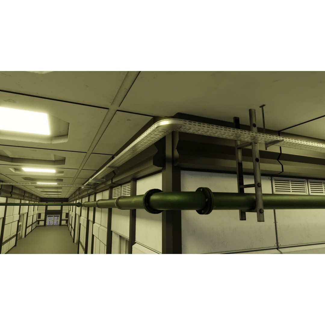 Laboratory 3D Model – Low Poly Architectural Interior with PBR Textures - View 18