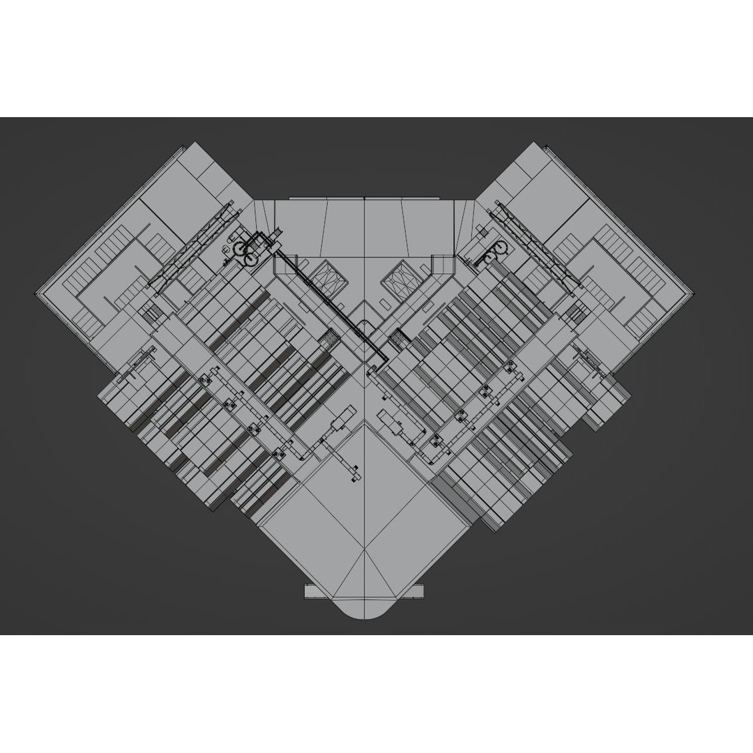 Laboratory 3D Model – Low Poly Architectural Interior with PBR Textures - View 21