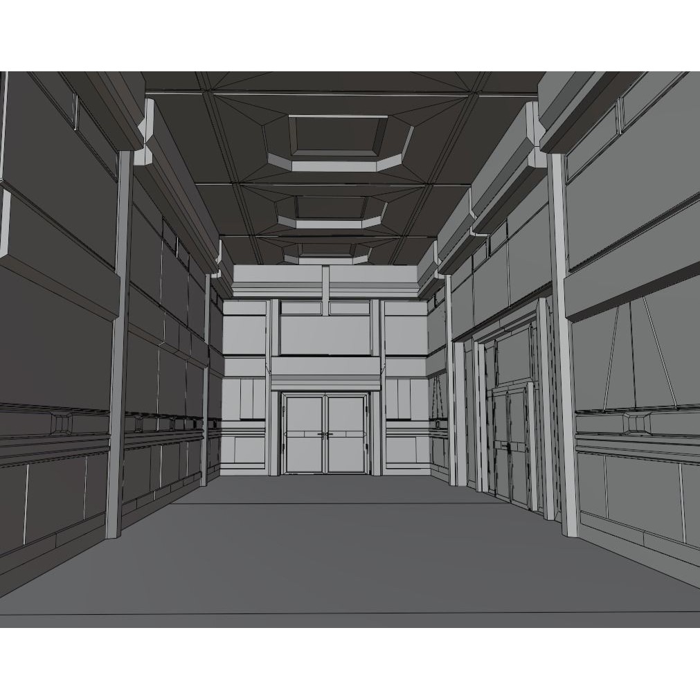 Laboratory 3D Model – Low Poly Architectural Interior with PBR Textures - View 22