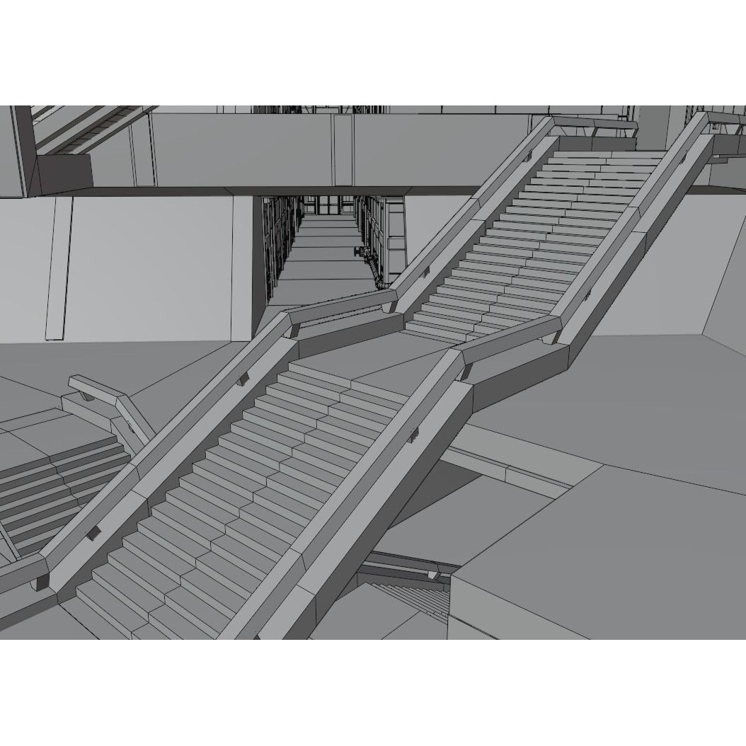 Laboratory 3D Model – Low Poly Architectural Interior with PBR Textures - View 25